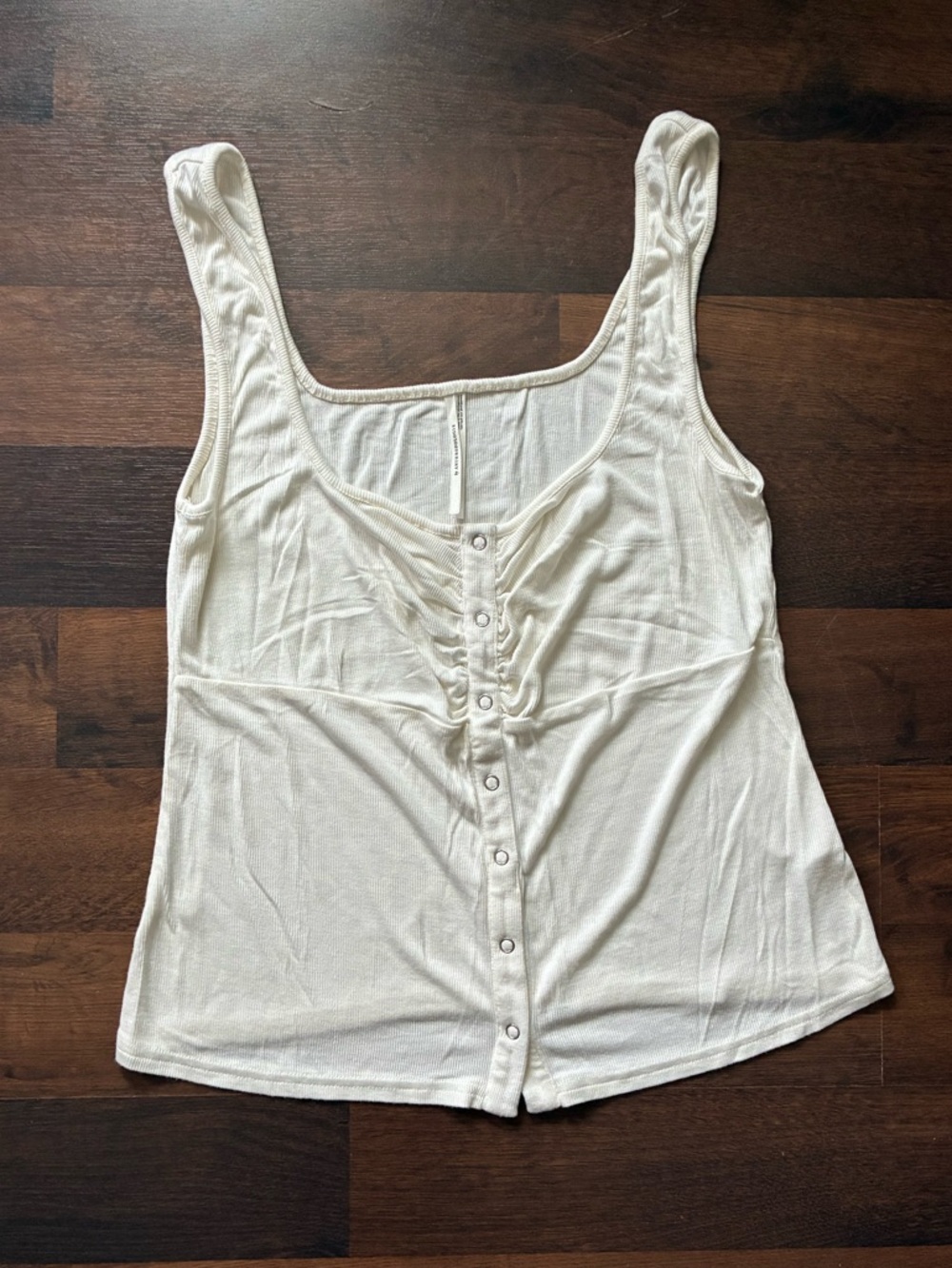 Anthropologie Button-Front Tank Top